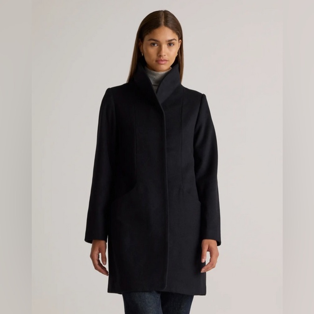 Quince Italian Wool Cocoon Coat